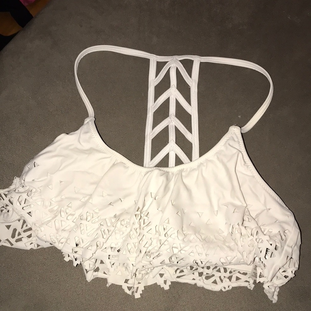 White VS PINK Bikini Top